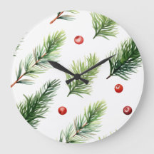 Elegante Weihnachtswanduhr – Festliche Winterzeit