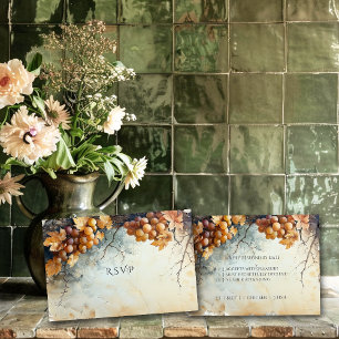 Elegante Weinkeller und Weine Weinkultur und Erde RSVP Karte