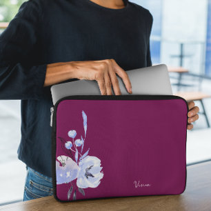 Elegante Weinkultur und Erde Rot Abstrakt Laptopschutzhülle