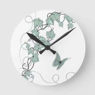 Elegante Weinstock-Küchen-Uhr Runde Wanduhr