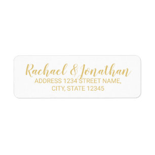 Elegante Weiß- und Goldhochzeit