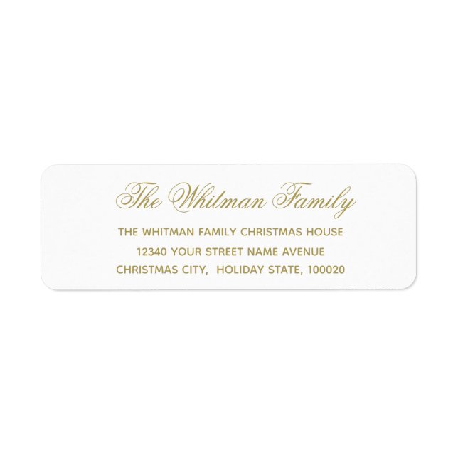 Elegante weiße Adresse (Vorne)