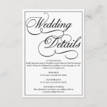 Elegante weiße formale Hochzeitskarte