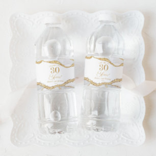 Elegante Weiße Gold-Achat-30.-Geburtstagsfeier