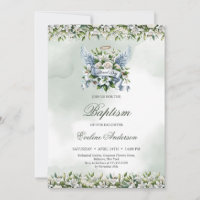 Elegante weiße Lilien und Rose Seliger Tag Taufe