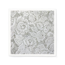 Elegante weiße Papier-Spitztücher