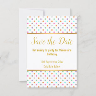 ELEGANTE WEISSE PASTEL SPOT REAKTION RSVP CARD