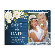 Elegante Weiße Rosen und Spitzen Rustikal Save the