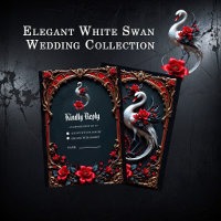 Elegante Weiße-Schwan-Hochzeitskollektion