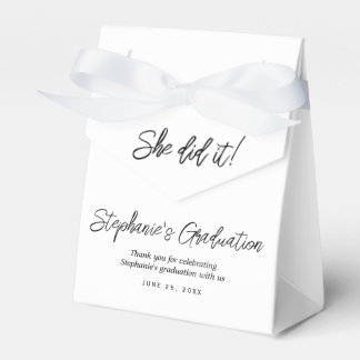 Elegante Weiße & Schwarze Sie Hats Geschafft Absch Geschenkschachtel