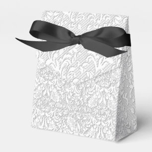 Elegante weiße Spitze Geschenkschachtel