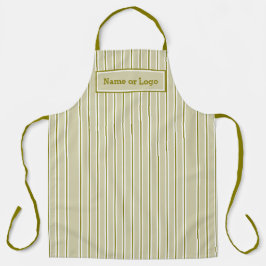 Elegante, weiße Streifen-Schürze Schürze