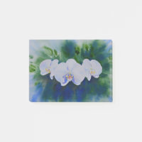 Elegante, weiße tropische Boho-Orchideen