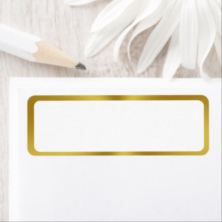Elegante weiße und goldene Grenzfläche