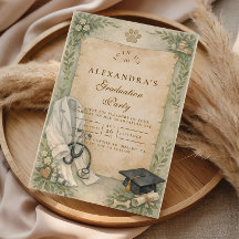 Elegante weiße Veterinär-Abschlussfeier