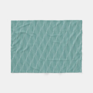 Elegante Wellen Weave Muster Grüner Hintergrund Fleecedecke