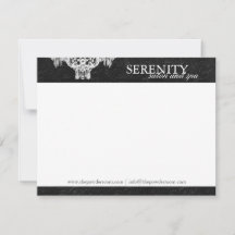 Elegante Wellness-Center- und Salonnotecards