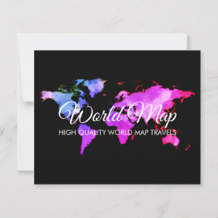 Elegante Weltkarte Reise Globus Reisebüro