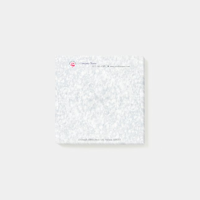 Elegante Werbebotschaften - Fizzy Water Post-it Klebezettel (Vorderseite)