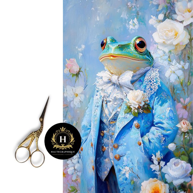 Elegante Whimsical Frog Mothers Day Decoupage Seidenpapier (Von Creator hochgeladen)