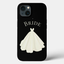 Elegante White Bride Gown Typografy Wedding  Case-Mate iPhone Hülle