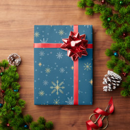 Elegante White Gold Weihnachten Geschenkpapier