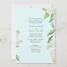 Elegante White Hydrangea Seafoam Wedding