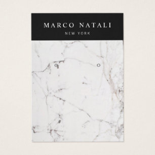 Elegante White Marble Earring Display Card