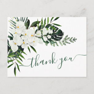 Elegante White Orchids Bohemisch Hochzeit Vielen D Postkarte