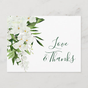 Elegante White Orchids Bohemisch Hochzeit Vielen D Postkarte