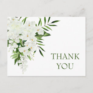 Elegante White Orchids Bohemisch Hochzeit Vielen D Postkarte