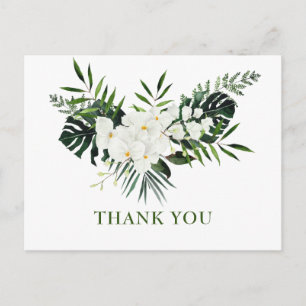 Elegante White Orchids Bohemisch Hochzeit Vielen D Postkarte