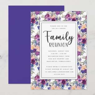 Elegante Wiedersehen mit Hand Letterskriptfamilie Einladung