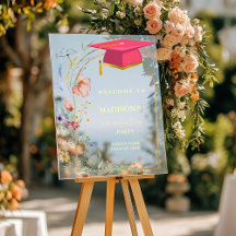 Elegante Wildblume Abschluss Begrüßungszeichen