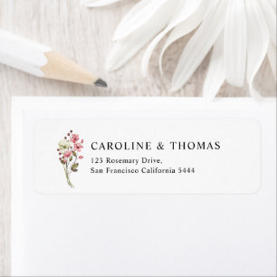 Elegante Wildblume Bloral Blooms Hochzeitadresse