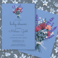 Elegante Wildblume Bouquet BABY SHOWER CUSTOM Luxe