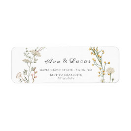 Elegante Wildblume Floral Wedding Garden Grüne