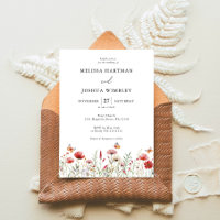 Elegante Wildblume Hochzeit