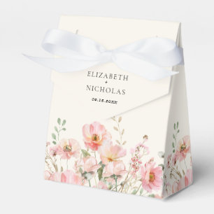 Elegante Wildblume Hochzeit Geschenkschachtel
