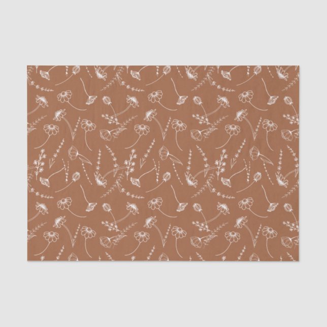 Elegante Wildblume Locarno Seidenpapier (Vorderseite)