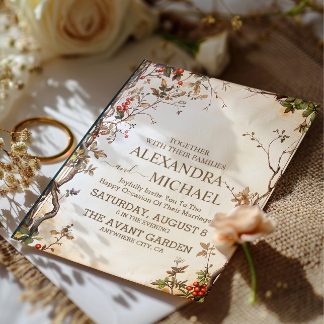 Elegante Wildblume Meadow Wedding Einladung (Von Creator hochgeladen)