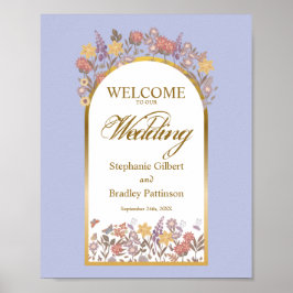 Elegante Wildblume Poster