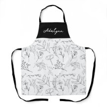 Elegante Wildblume Schwarz Weiß Benutzername