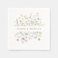 Elegante Wildblume Soft Pastel Botanische Hochzeit