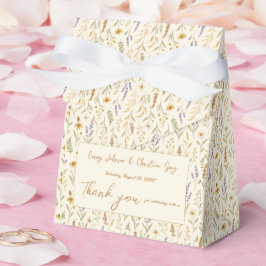 Elegante Wildblume Wasserfarbe Hochzeit Geschenkschachtel