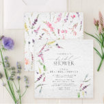 Elegante Wildblume Wasserfarbenes Brautparty Einladung<br><div class="desc">Moderne, elegante viereckige Braudusche mit Aquarellmotiven in sanften Farbtönen wie Rosa, Lila und Lavendel, Gelb, Blues und zarten grünen botanischen Blätter. Personalisieren Sie Ihre Brautparty-Details in weichem Offschwarz, betont mit einer schönen modernen handgeschriebenen Kalligraphie. Teil einer koordinierten Suite. Die vollständige Sammlung finden Sie hier: https://www.zazzle.com/collections/elegant_wildflower_watercolor_floral_bridal_shower-119635760261893795 Kontakt Designer für weitere Produkte....</div>