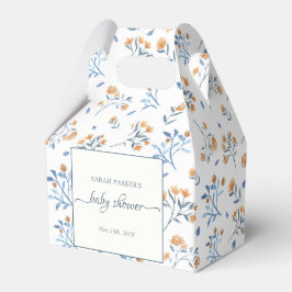 Elegante Wildblumen Boho Baby Shower Geschenkschachtel