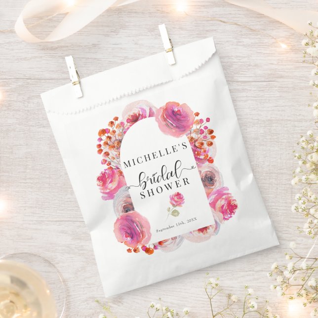 Elegante Wildblumen | Boho Brautparty Geschenktütchen (Ausgeschnitten)