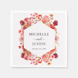 Elegante Wildblumen | Boho Floral Serviette