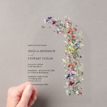 Elegante Wildblumen Foto Hochzeit